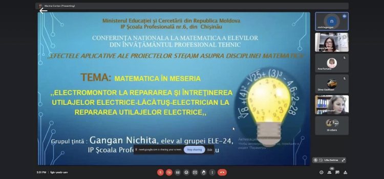 Conferința – Matematica ca domeniu relevant pentru viața socială și profesională